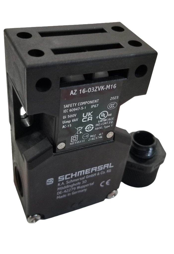 SCHMERSAL AZ16 ZVK-M16 Sicherheitsschalter – 1Ö/1S, Ohne Rastung, M16 Metallgehäuse, 16A, IP54