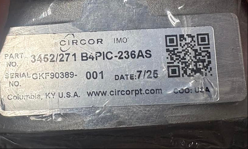 Circor B4PIC-236AS Imo Pump