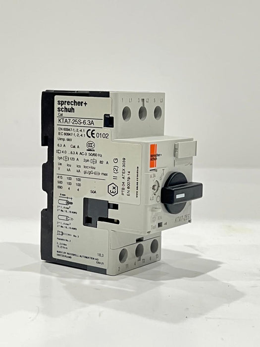 Sprecher Schuh Motor Starter KTA7-25S-6.3A
