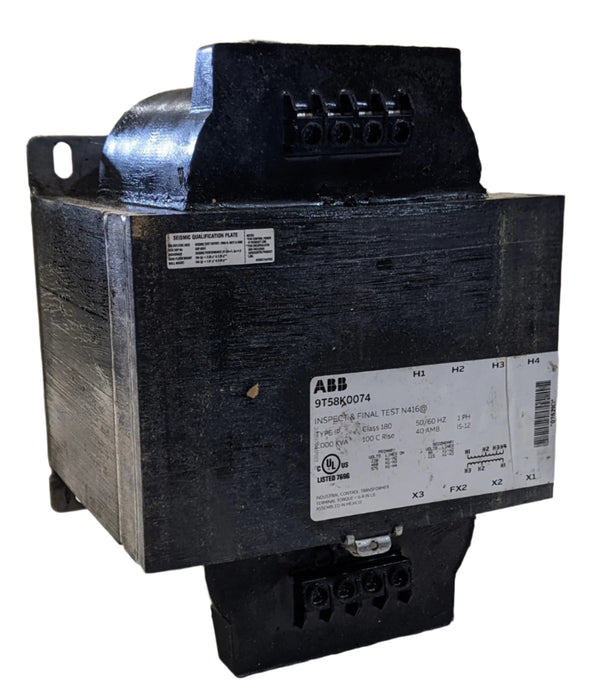 ABB General Purpose Transformer 9T58K0074 - Northeast Escalator Parts