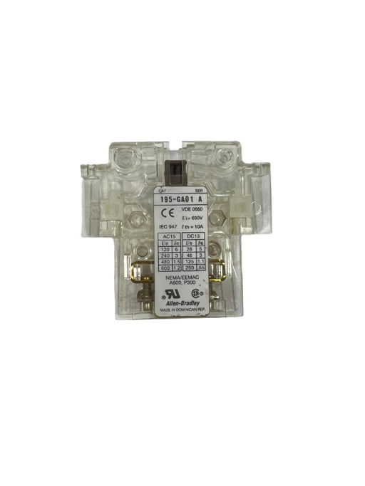 Allen-Bradley Auxiliary Contact 195-GA01