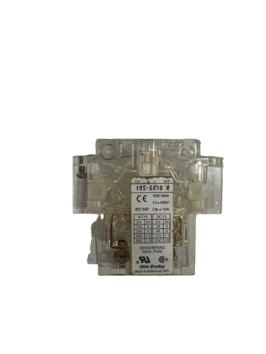AUXILIARY CONTACT BLOCK 195-GA10. neeep.com