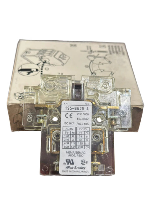 Allen-Bradley Auxiliary Contact 195-GA20