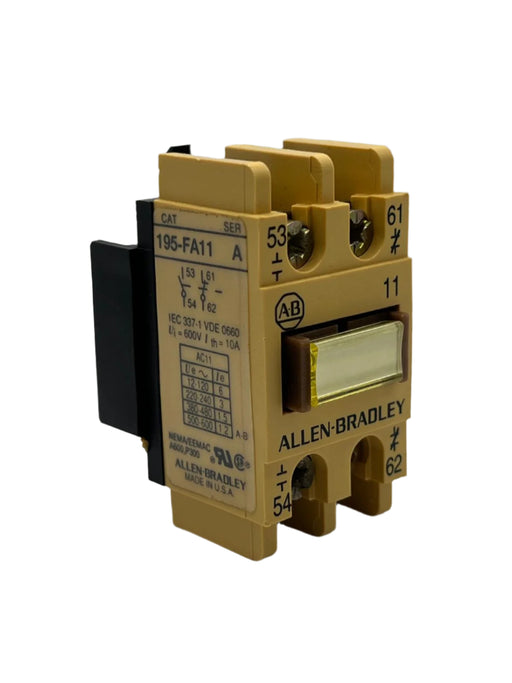 Allen-Bradley Auxiliary Contact Block 195-FA11