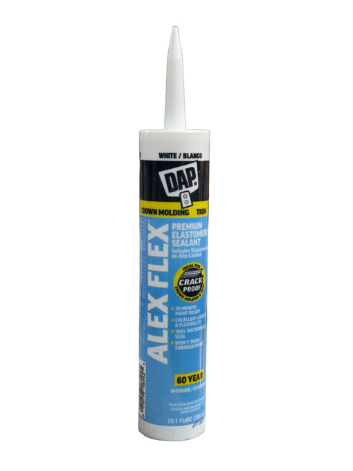 DAP Alex Flex Premium Molding & Trim Acrylic Latex Sealant 10.1 Oz - neeep.com