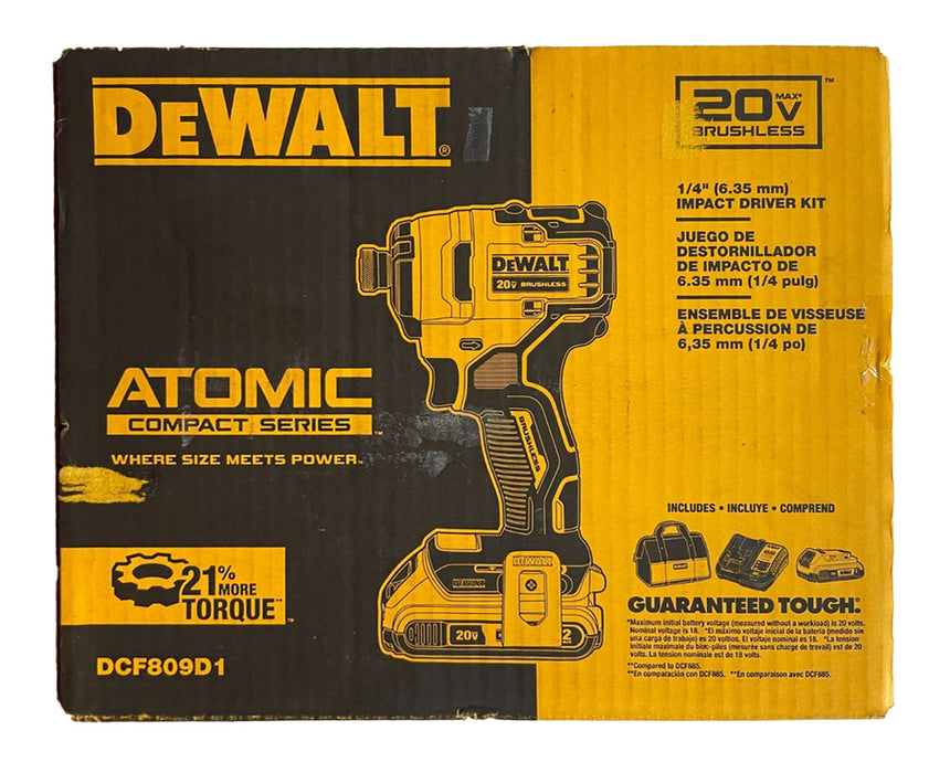 DEWALT Atomic Impact Drive 2AH DCF809D1-NEEEP.COM