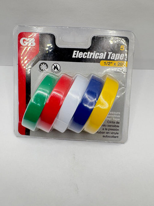 Electrical Tape 1/2" x 20' Assort Color - NEEEP.COM