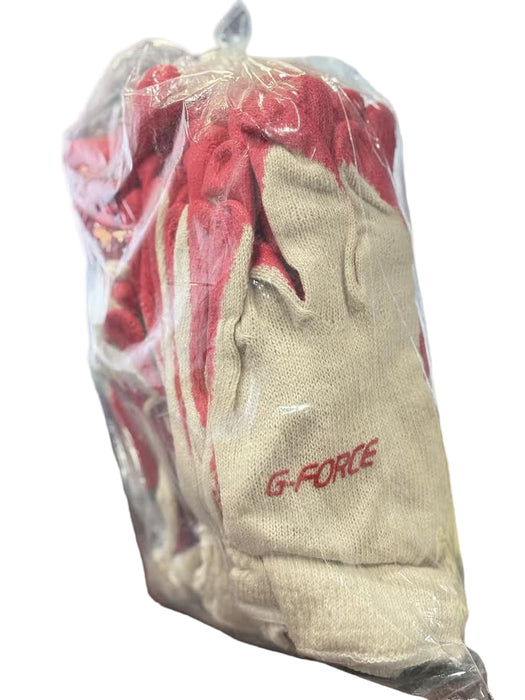 G-Force BG-100 Red Coated Knit Work Gloves - neeep.com
