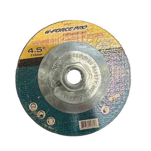 G-Force Masonry Grinding Wheel 4.5" or 115mm - neeep.com