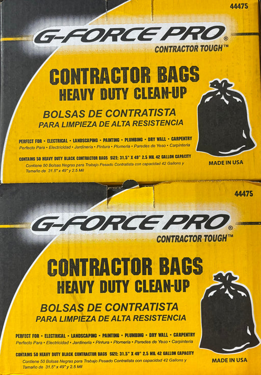 G-Force Pro Contractor Bags 50 Pack - neeep.com