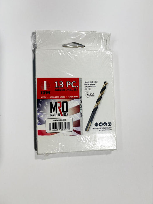 ITM 13Pcs MRO-13F Jobber Drill Set SP-13 - NEEEP.COM