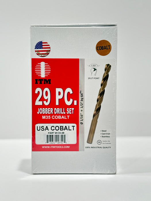 ITM 29 Pcs Cobalt Jobber Drill Set (HSS) CO-29 - NEEEP.COM