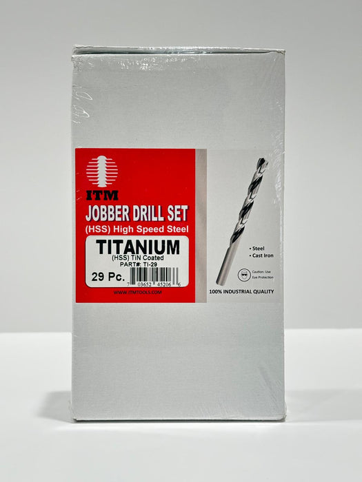 ITM 29 Pcs Titanium Jobber Drill Set (HSS) TI-29 - NEEEP.COM