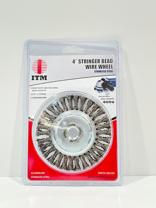 ITM 4" Stringer Bead Wire Wheel - NEEEP.COM