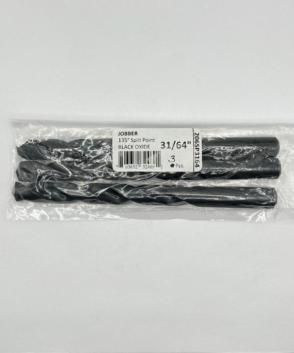 ITM Black Oxide Jobber 31/64" - NEEEP.COM
