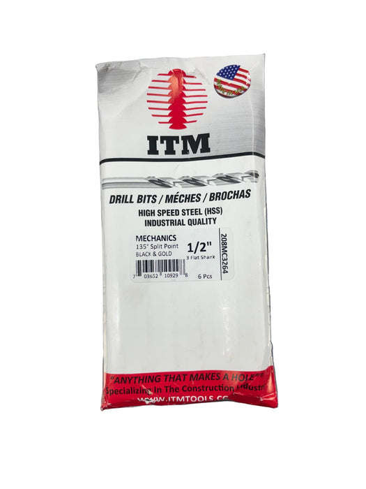 ITM Mechanics Drill Bits 1/2" 208MC3264 - NEEEP.COM