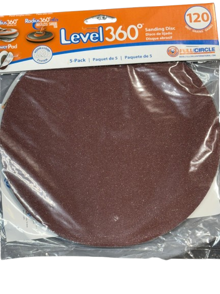 Level 360° Sanding Disc 120 Grains - neeep.com