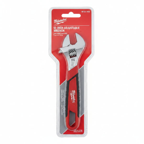 Milwaukee 12" Adjustable Wrench 48-22-7412 - neeep.com