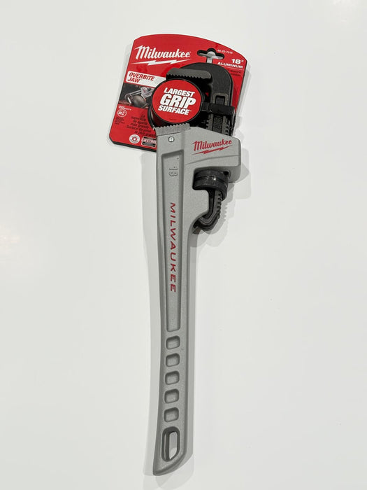 Milwaukee 18 Inch Ergonomic Pipe Wrench - NEEEP.COM