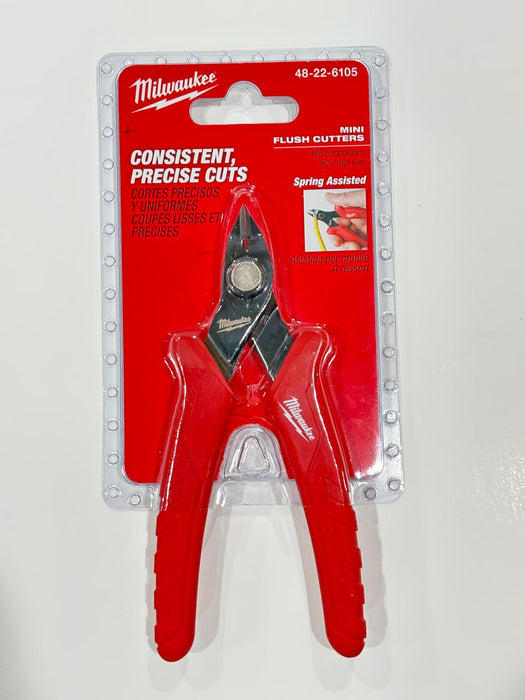 Milwaukee 5 Inches Mini Flush Cutters - NEEEP.COM