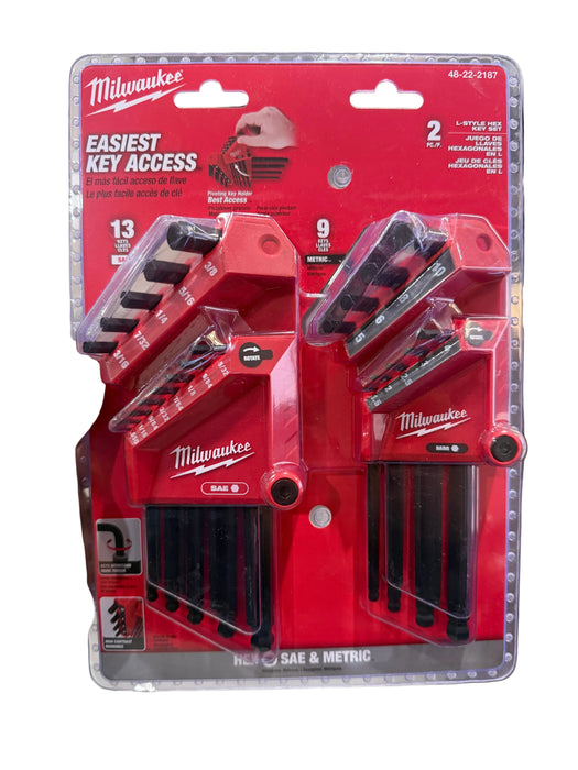 Milwaukee L-Style Hex Key Set 48-22-2187 - neeep.com