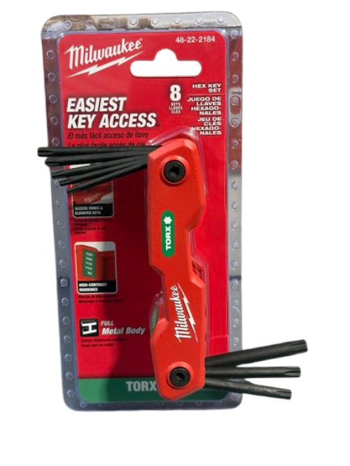 Milwaukee Tool 8-Key Folding Hex Key Set - Torx - neeep.com