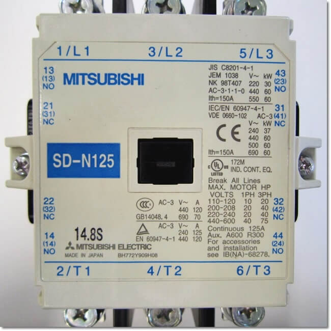 Mitsubishi Electric Magnetic Contactor SD-N125