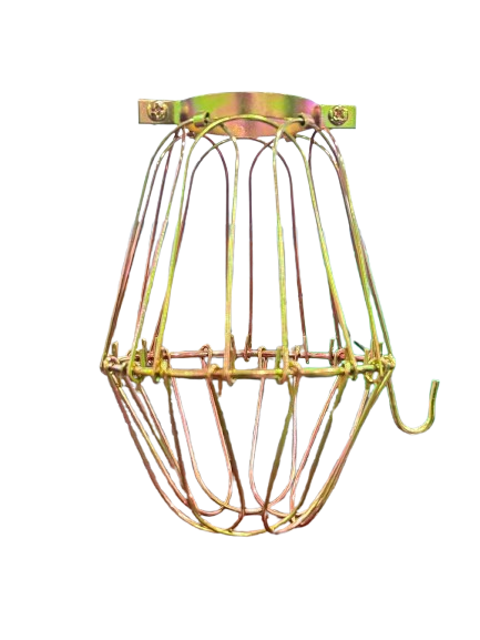 SATCO Brass Finish Steel Bulb Cage - NEEEP.COM