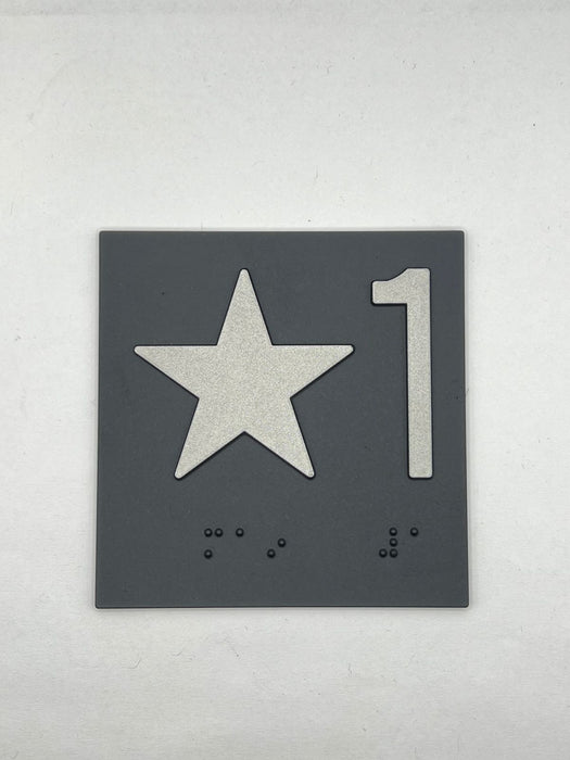 SCS Jamb Braille Die Cast Metal CJ12