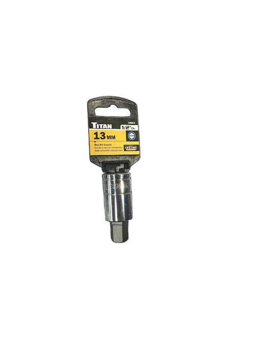 Titan Tools® 1/2" Drive 13 mm Metric Hex Bit Socket - NEEEP.COM