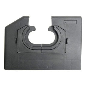 Escalator handrail entry box handrail cover