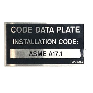 Code Data Plate Tag NEM-1395-NEEEP
